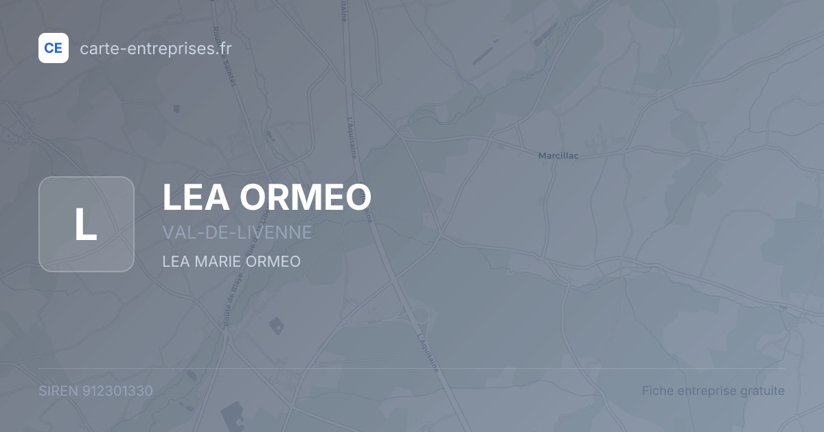 LEA ORMEO — 912301330 — fiche entreprise