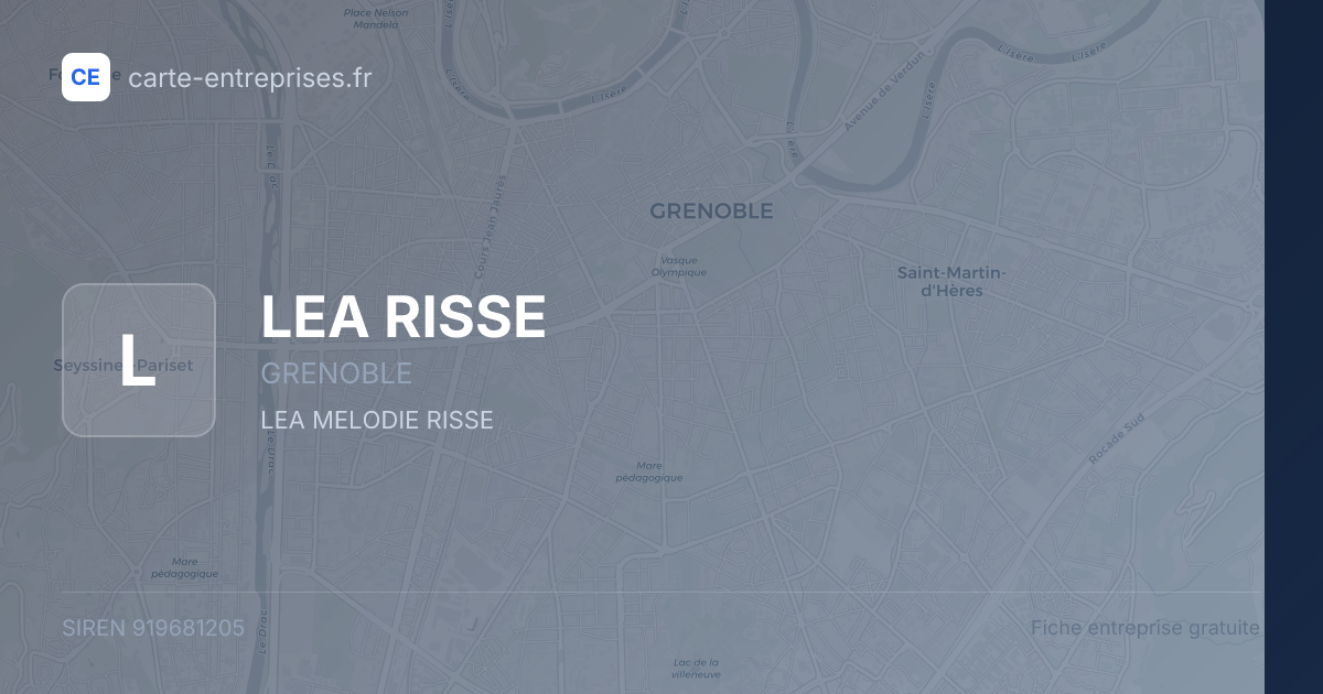 LEA RISSE — 919681205 — fiche entreprise