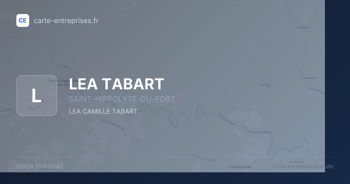 LEA TABART — 517411948 — fiche entreprise