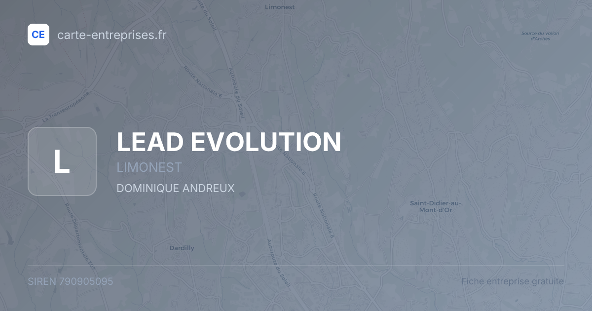 LEAD EVOLUTION — 790905095 — fiche entreprise