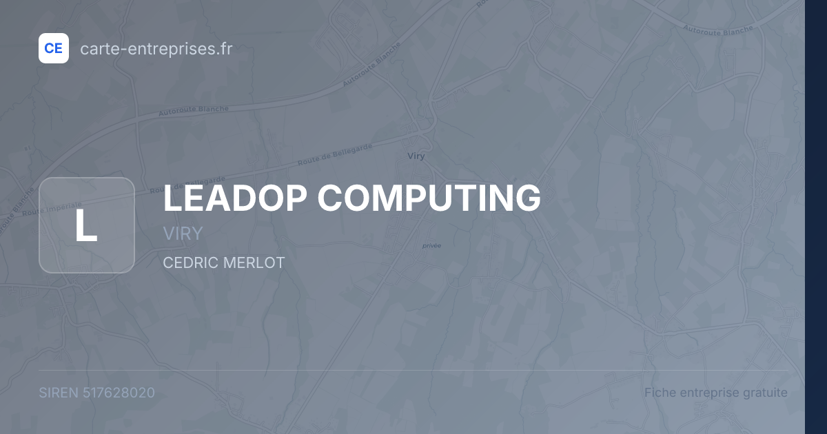 LEADOP COMPUTING — 517628020 — fiche entreprise
