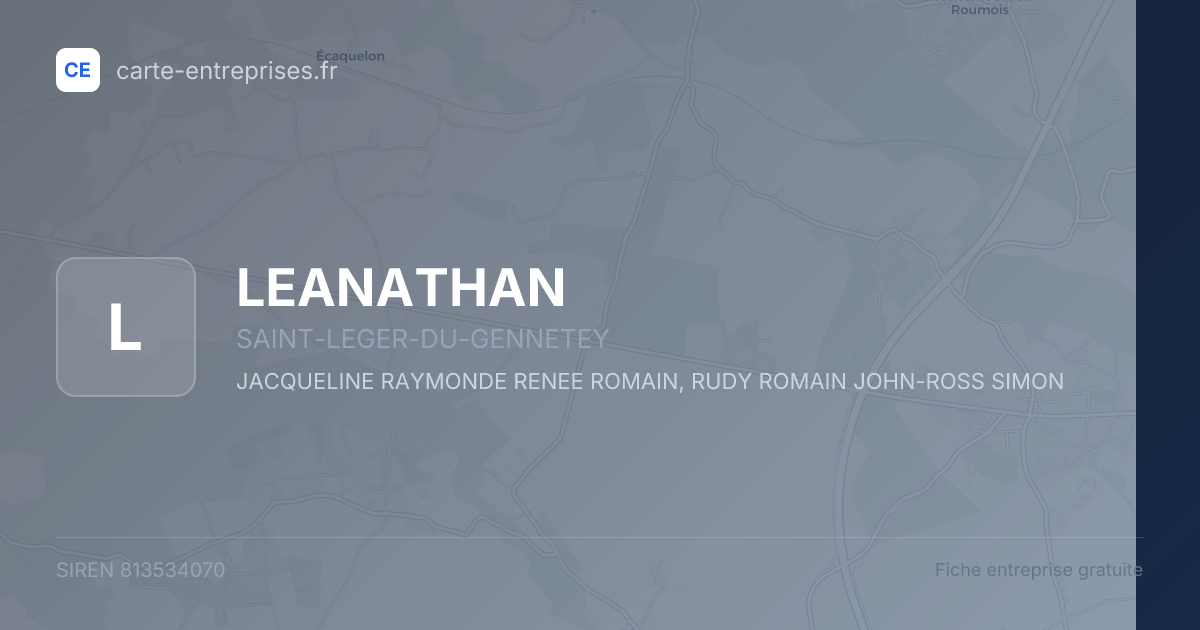 LEANATHAN — 813534070 — fiche entreprise