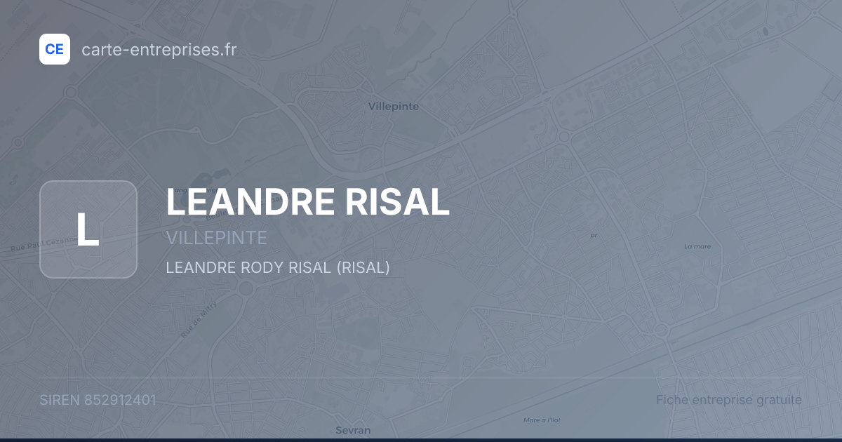 LEANDRE RISAL — 852912401 — fiche entreprise