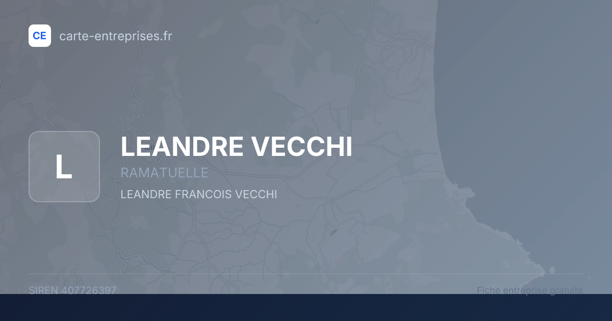 LEANDRE VECCHI — 407726397 — fiche entreprise