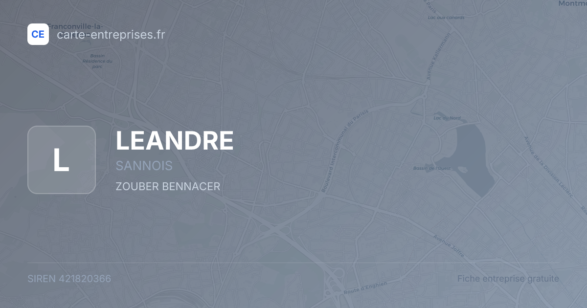 LEANDRE — 421820366 — fiche entreprise