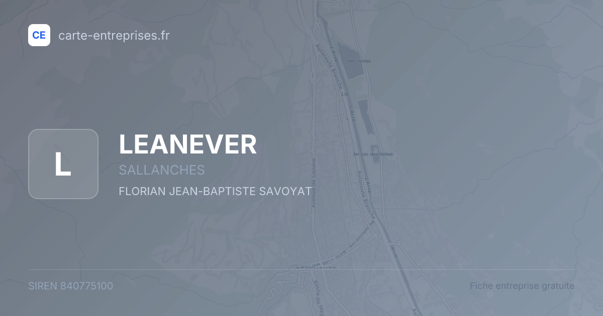 LEANEVER — 840775100 — fiche entreprise