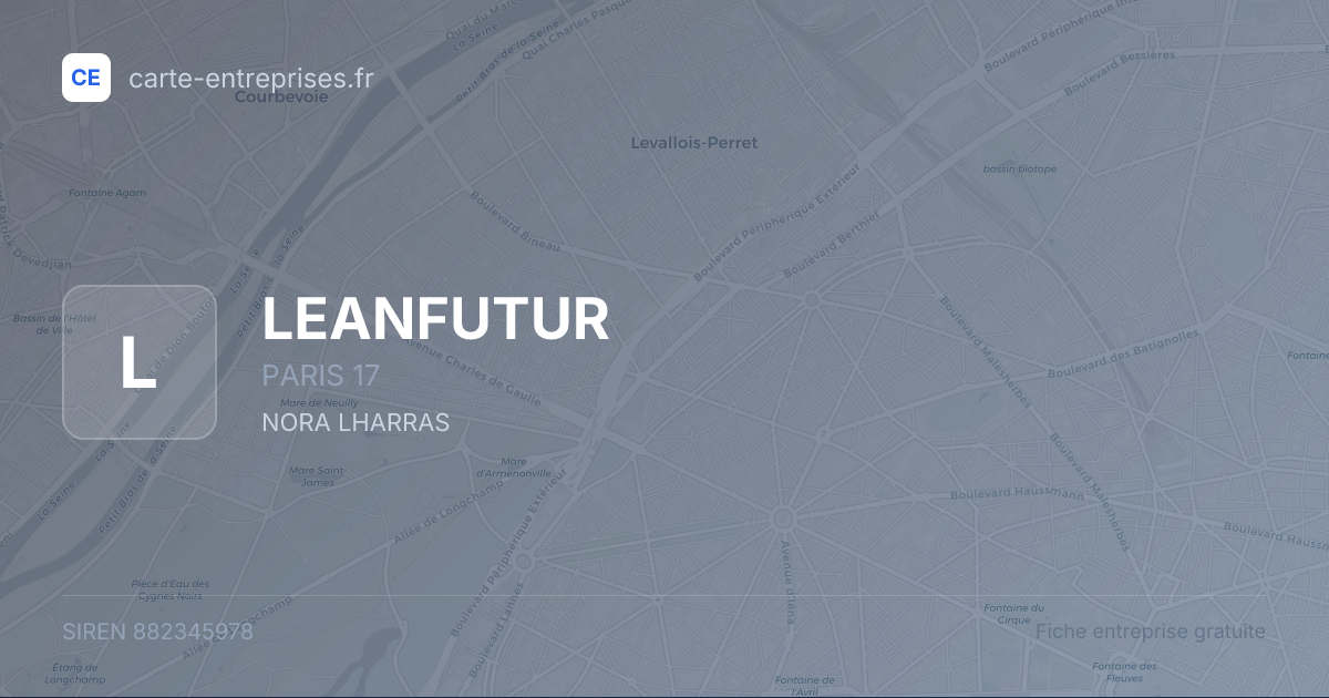 LEANFUTUR — 882345978 — fiche entreprise