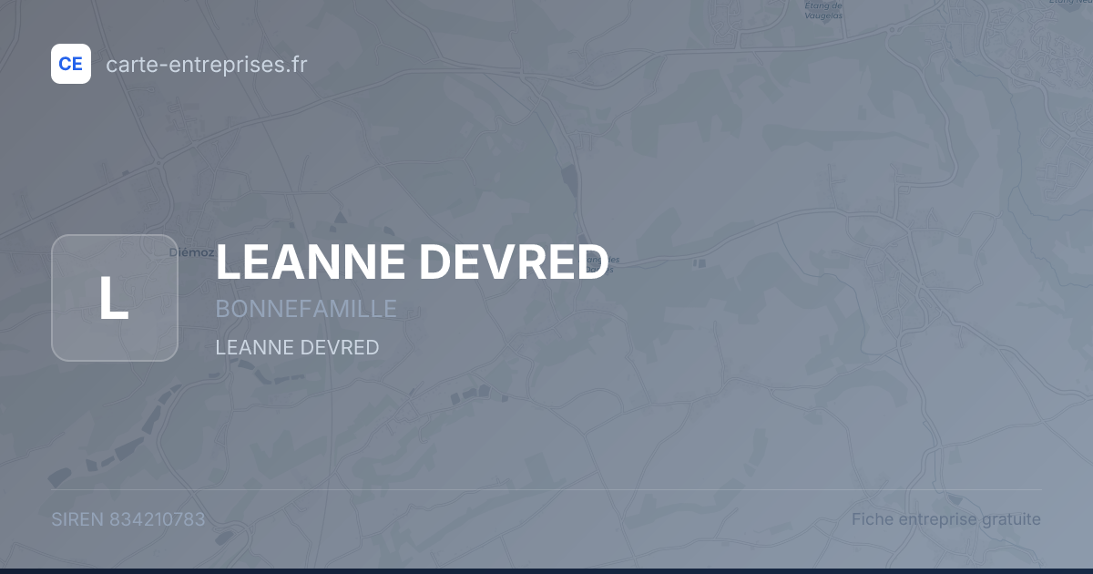 LEANNE DEVRED — 834210783 — fiche entreprise