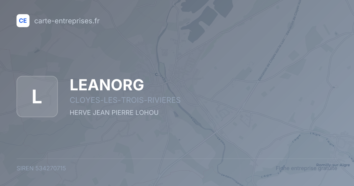 LEANORG — 534270715 — fiche entreprise