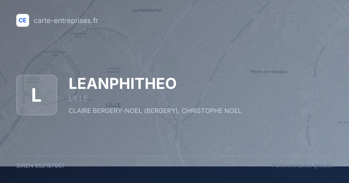 LEANPHITHEO — 852157007 — fiche entreprise