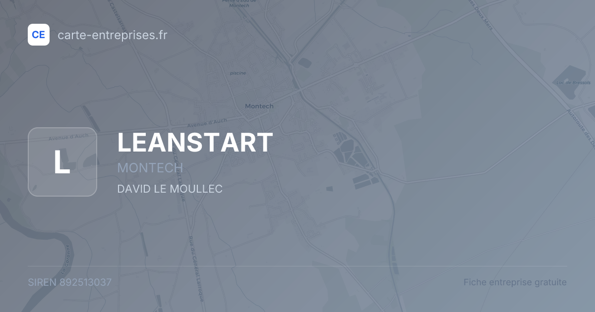 LEANSTART — 892513037 — fiche entreprise