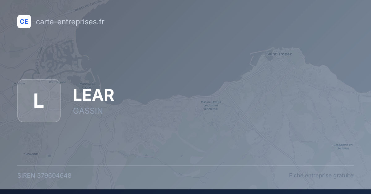 LEAR — 379604648 — fiche entreprise