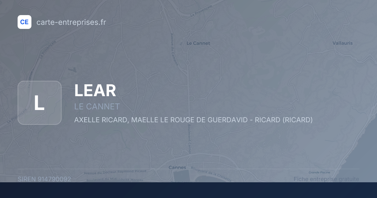 LEAR — 914790092 — fiche entreprise