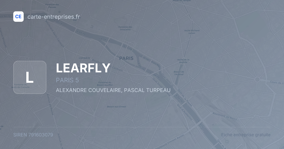 LEARFLY — 791603079 — fiche entreprise