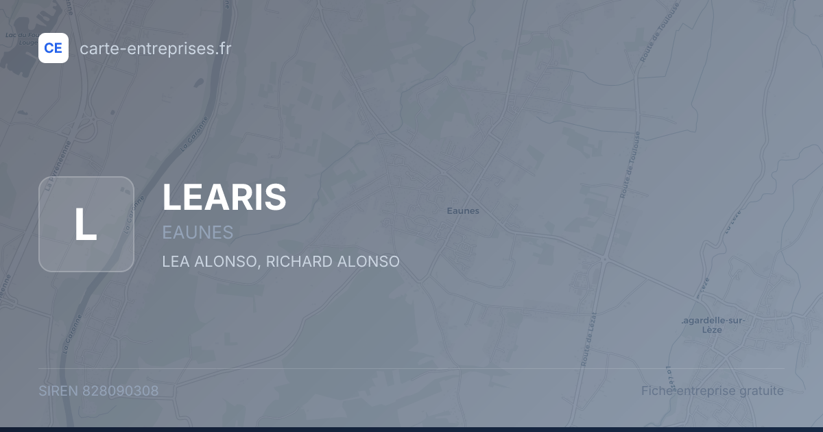 LEARIS — 828090308 — fiche entreprise