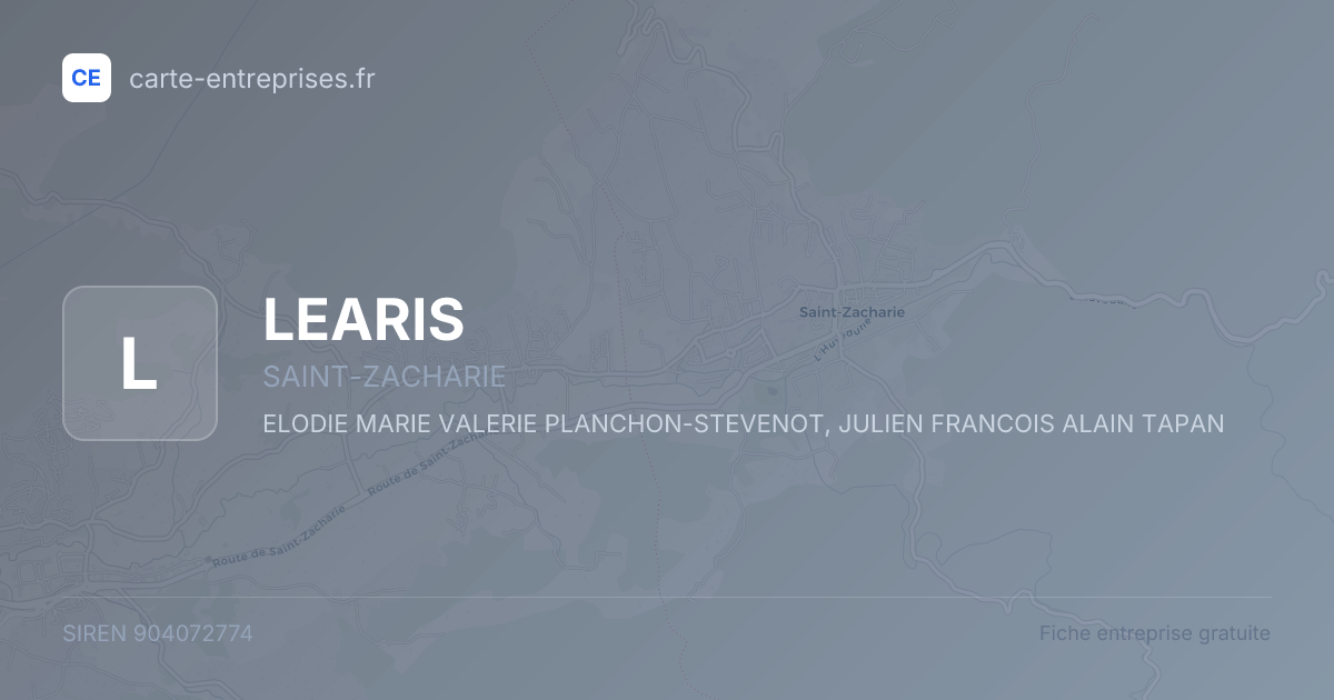LEARIS — 904072774 — fiche entreprise