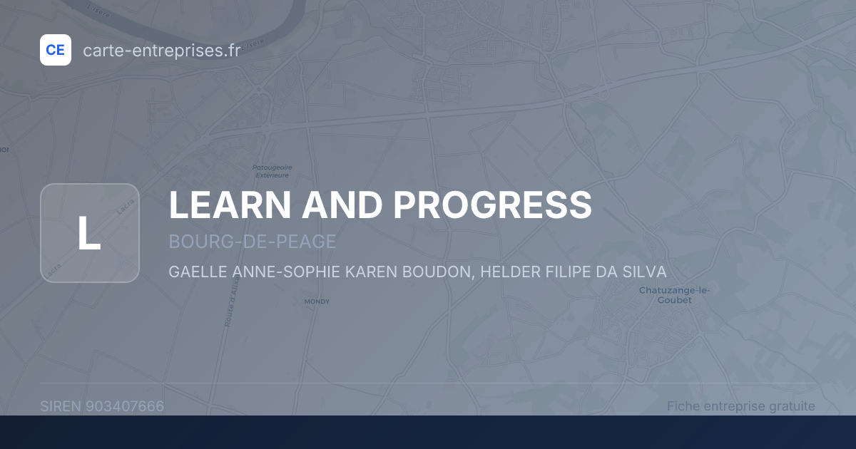 LEARN AND PROGRESS — 903407666 — fiche entreprise