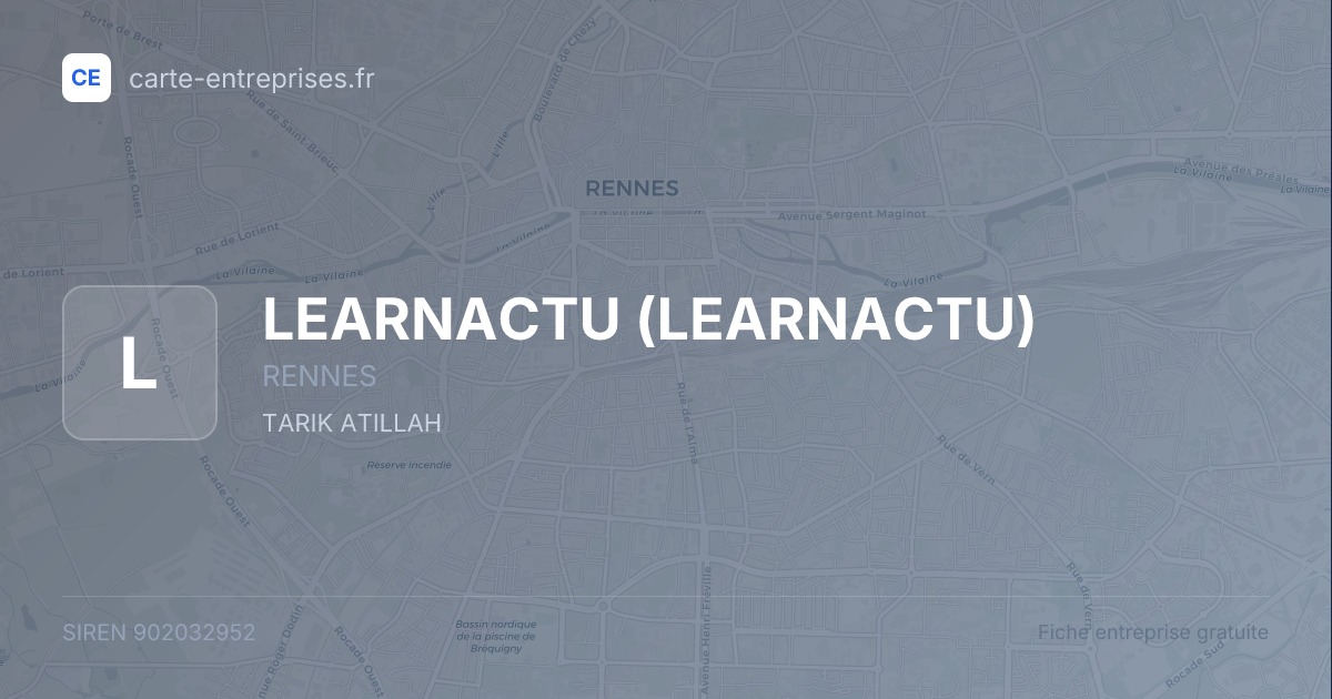 LEARNACTU — 902032952 — fiche entreprise
