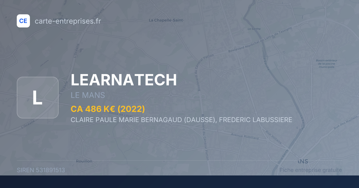 LEARNATECH — 531891513 — fiche entreprise