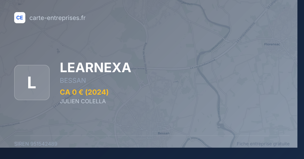 LEARNEXA — 951542489 — fiche entreprise
