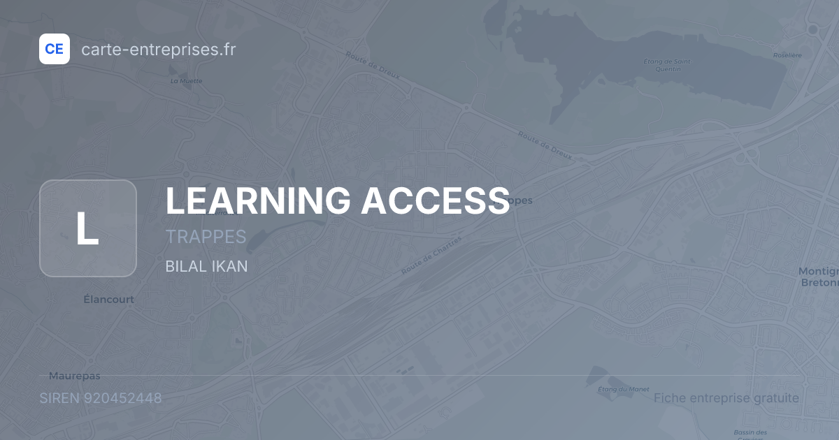 LEARNING ACCESS — 920452448 — fiche entreprise