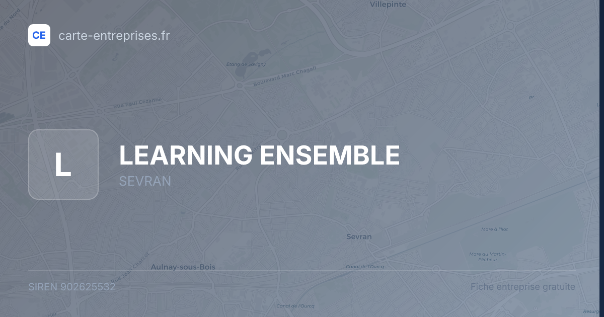 LEARNING ENSEMBLE — 902625532 — fiche entreprise
