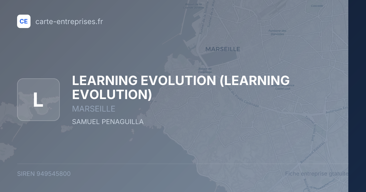 LEARNING EVOLUTION — 949545800 — fiche entreprise