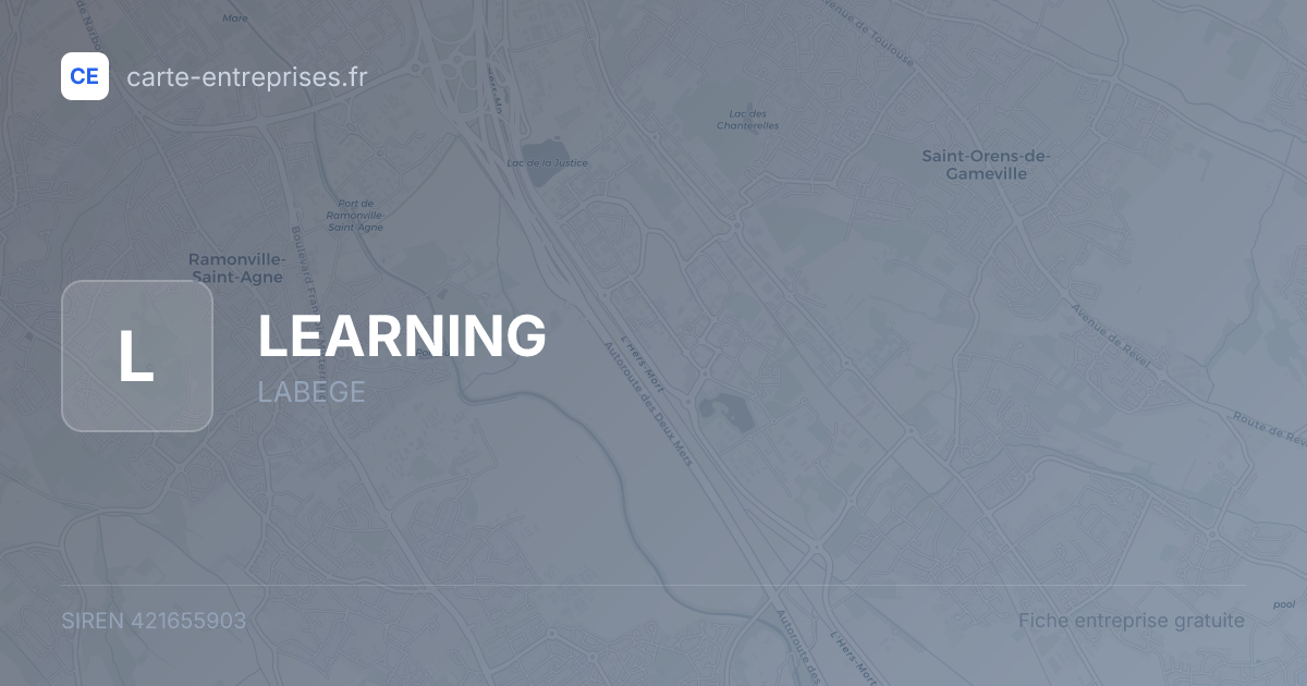 LEARNING — 421655903 — fiche entreprise