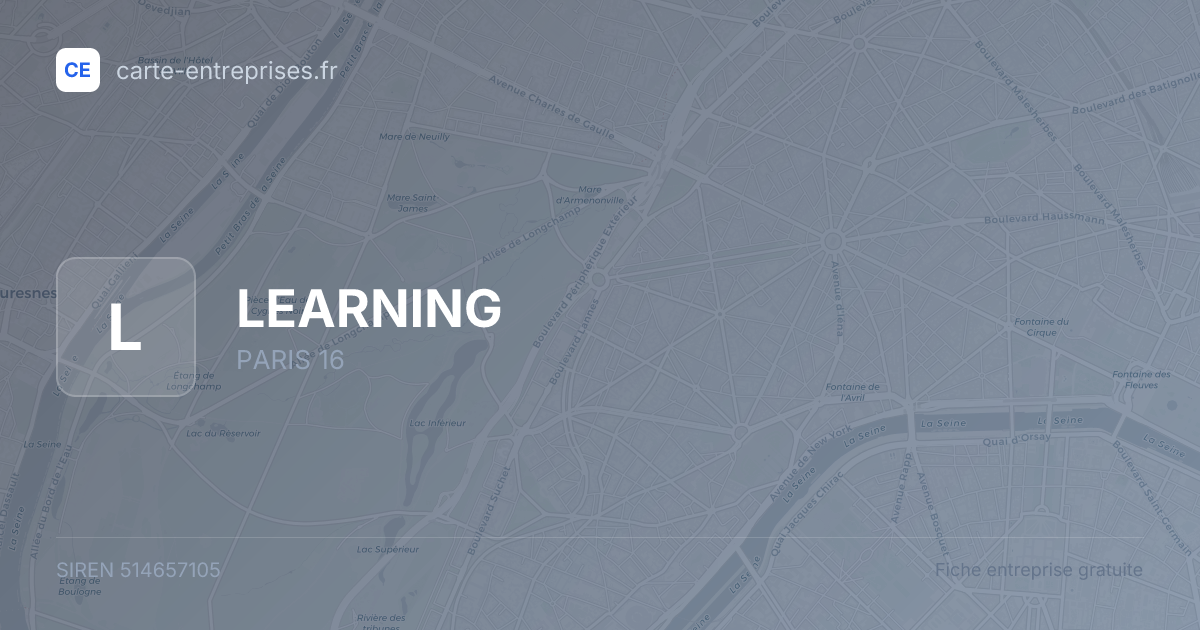 LEARNING — 514657105 — fiche entreprise
