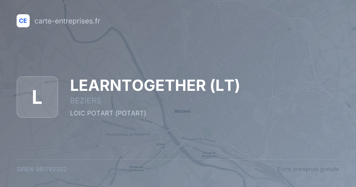 LEARNTOGETHER (LT) — 981792302 — fiche entreprise