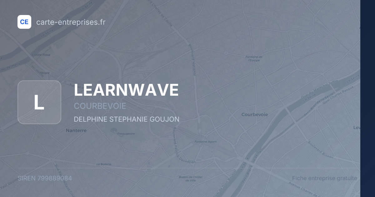 LEARNWAVE — 799889084 — fiche entreprise