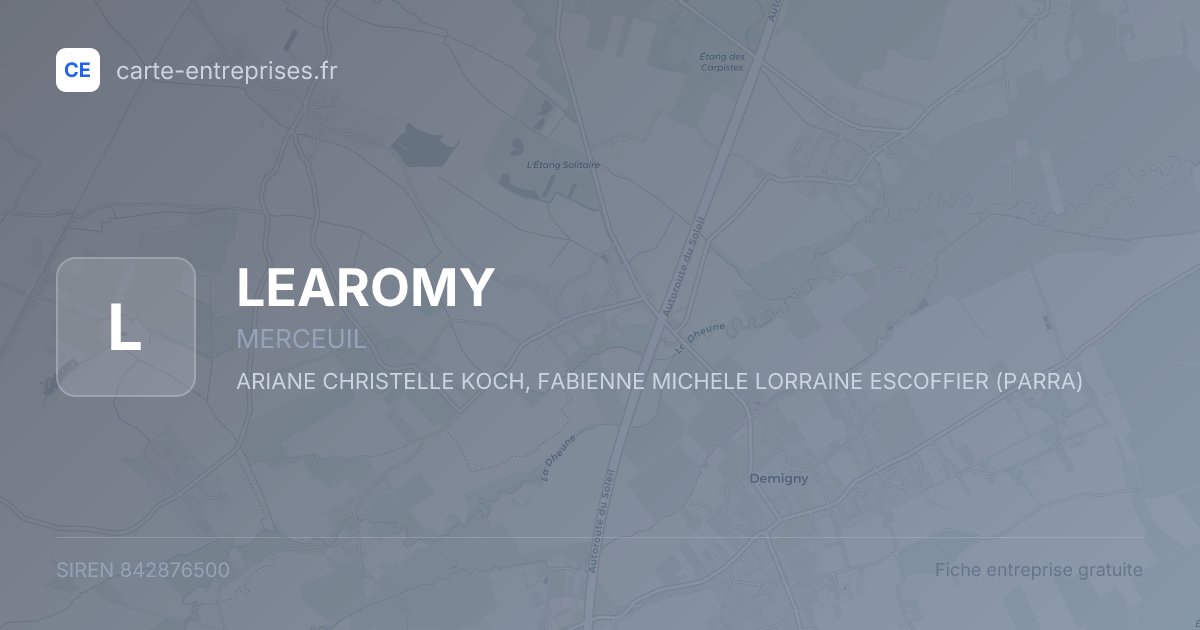 LEAROMY — 842876500 — fiche entreprise