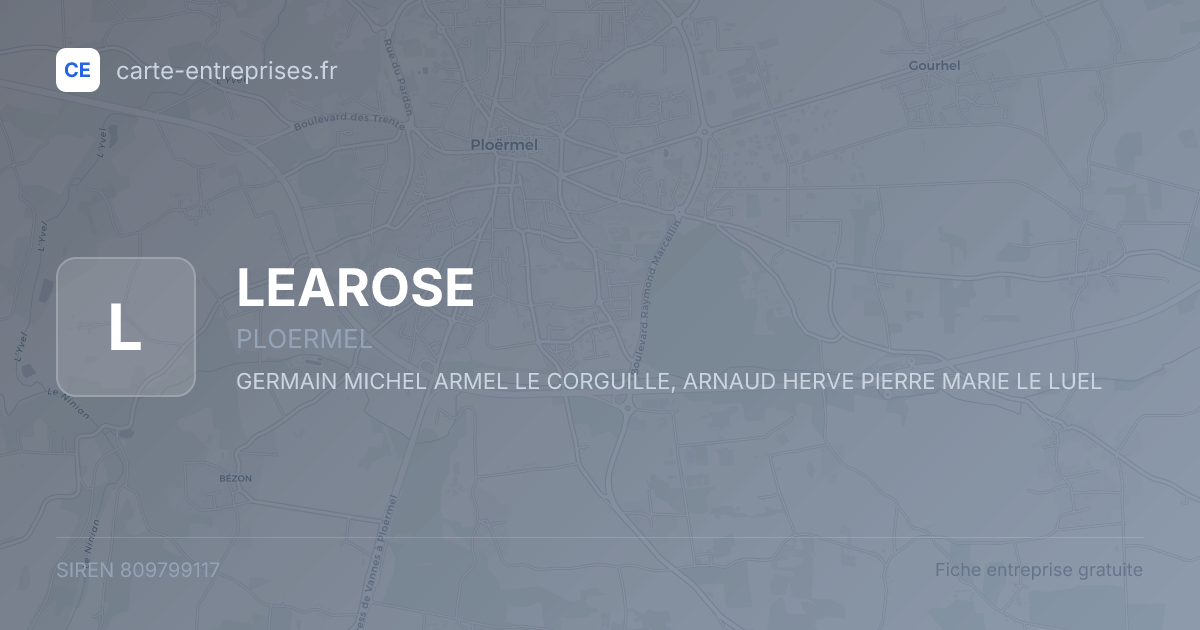 LEAROSE — 809799117 — fiche entreprise