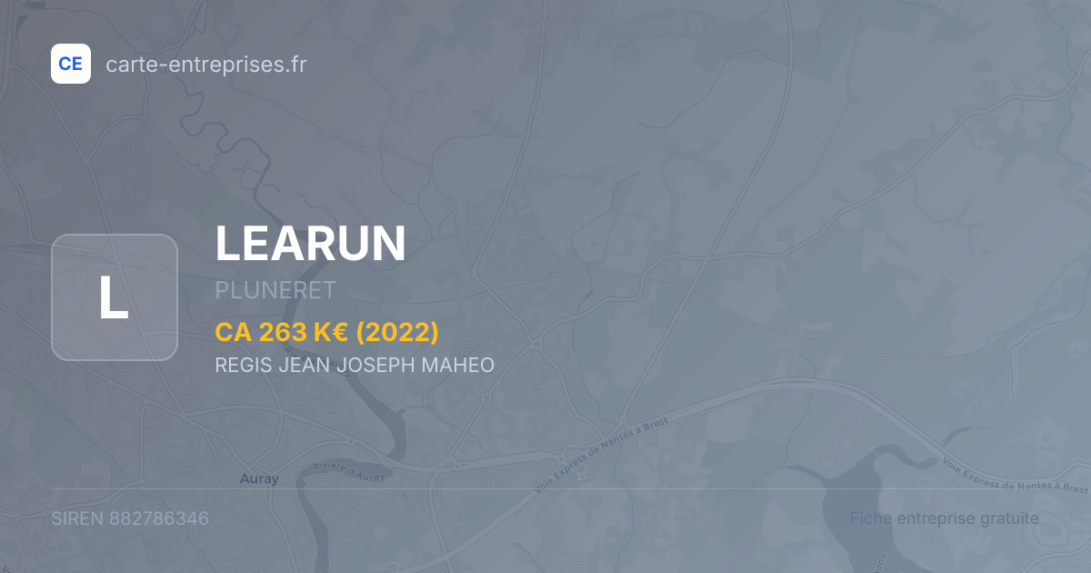 LEARUN — 882786346 — fiche entreprise
