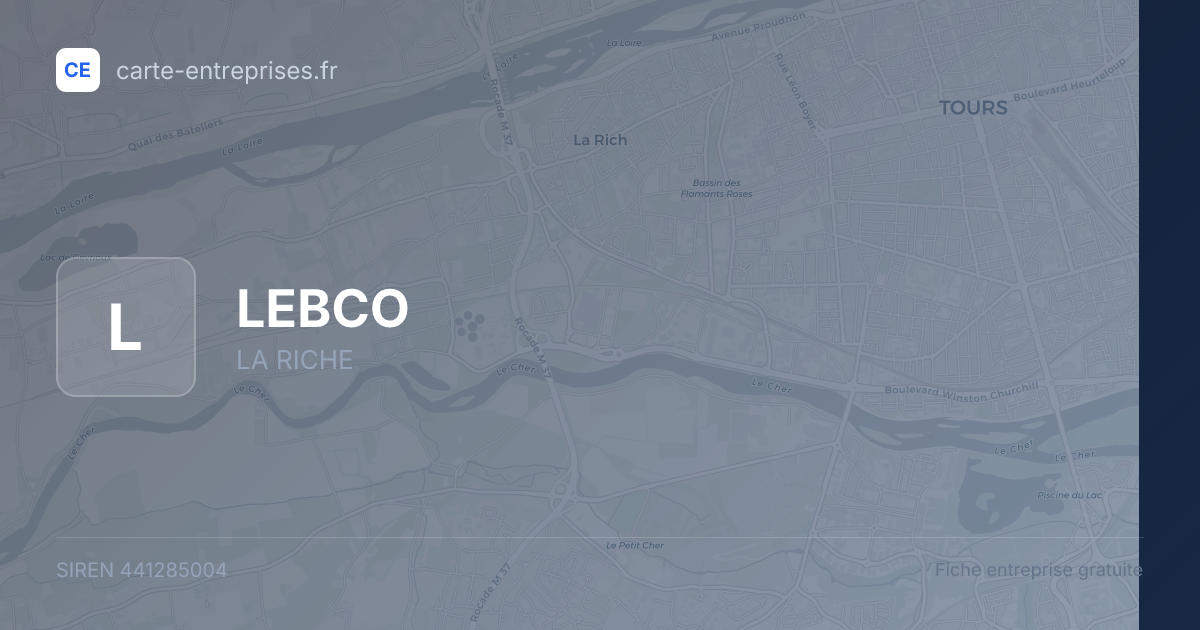 LEBCO — 441285004 — fiche entreprise