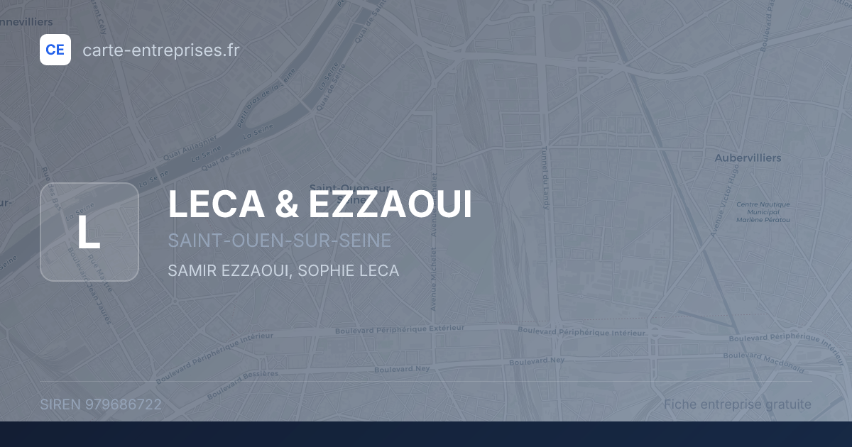 LECA & EZZAOUI — 979686722 — fiche entreprise