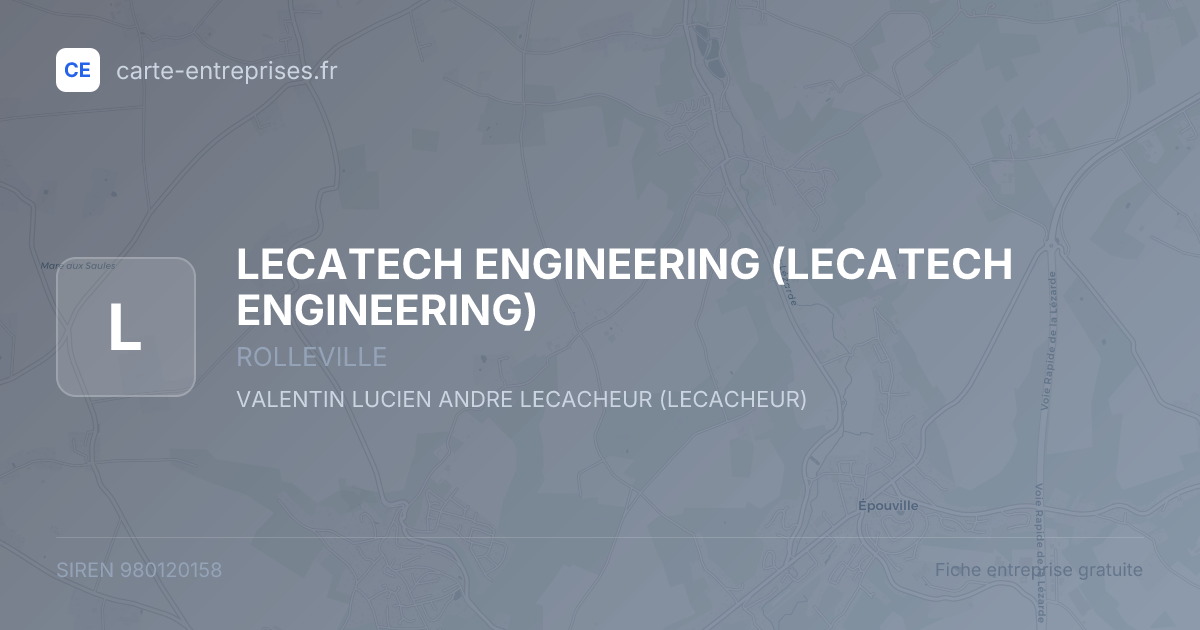 LECATECH ENGINEERING — 980120158 — fiche entreprise