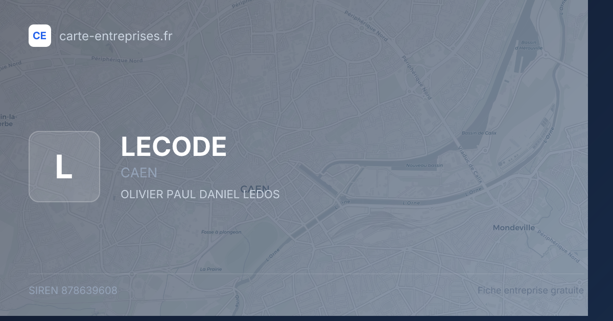 LECODE — 878639608 — fiche entreprise