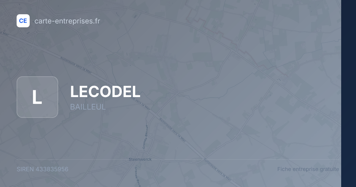 LECODEL — 433835956 — fiche entreprise