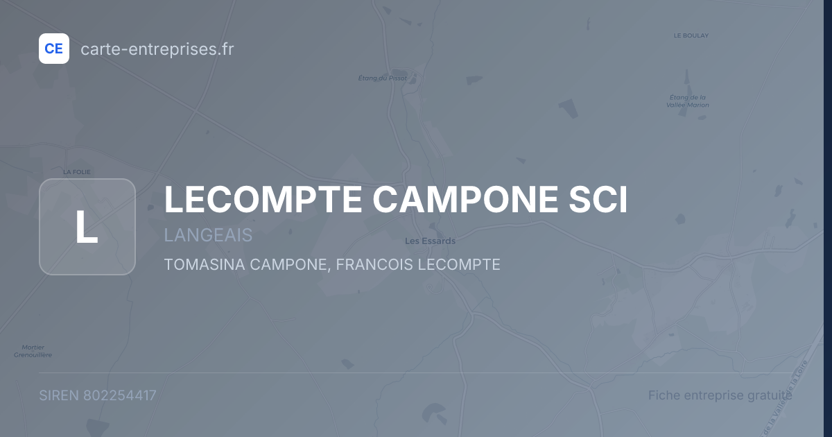 LECOMPTE CAMPONE SCI — 802254417 — fiche entreprise