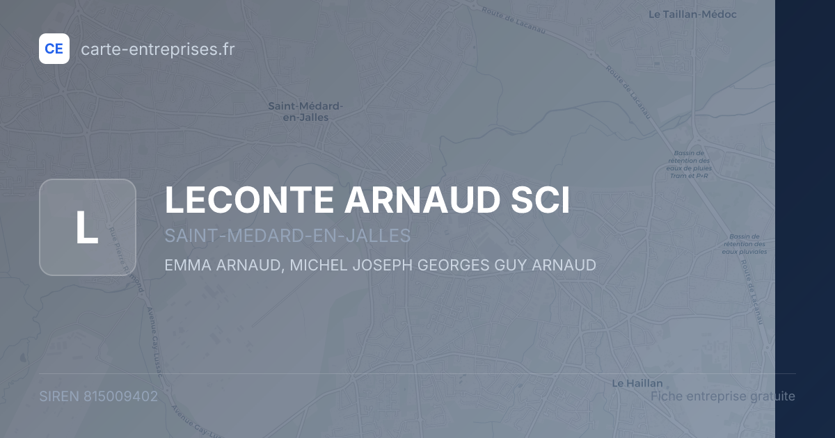 LECONTE ARNAUD SCI — 815009402 — fiche entreprise