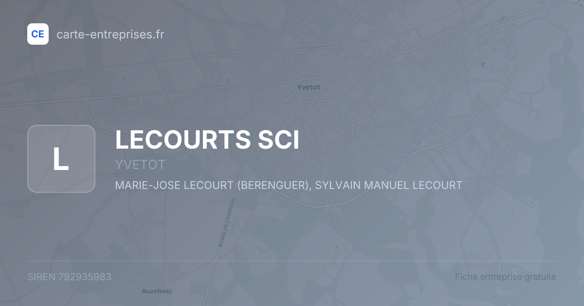 LECOURTS SCI — 792935983 — fiche entreprise
