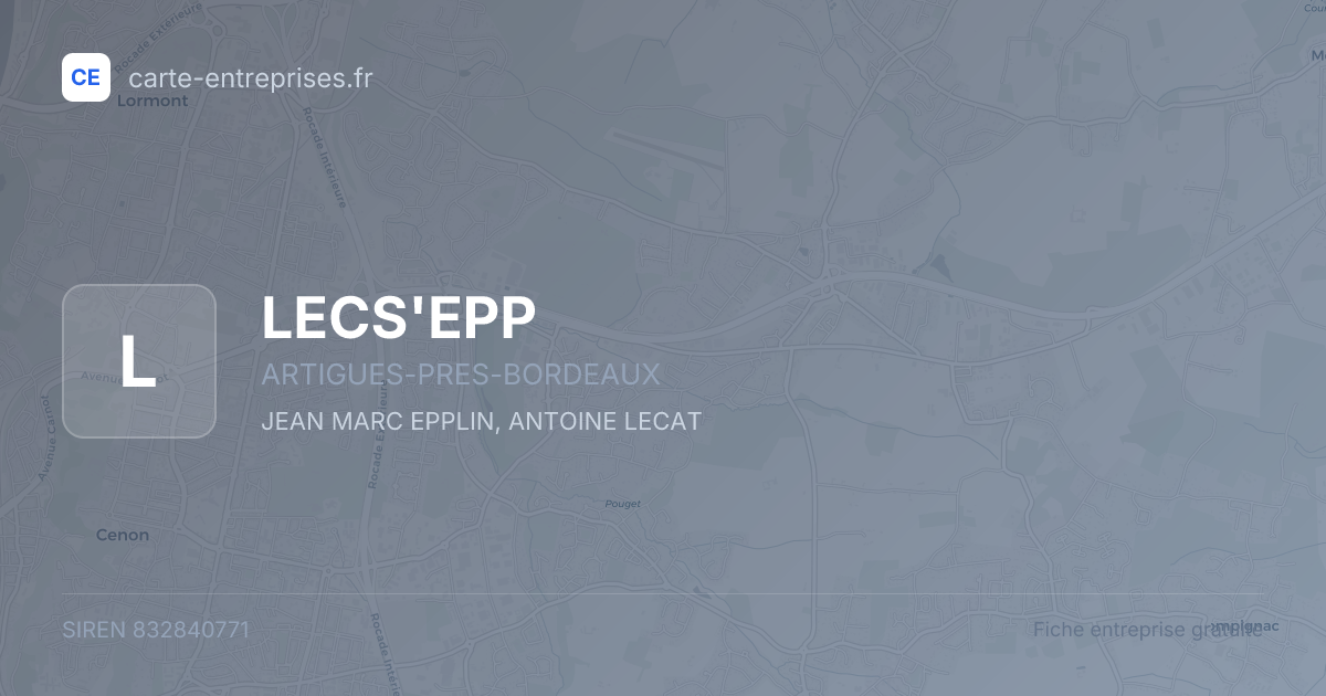 LECS'EPP — 832840771 — fiche entreprise