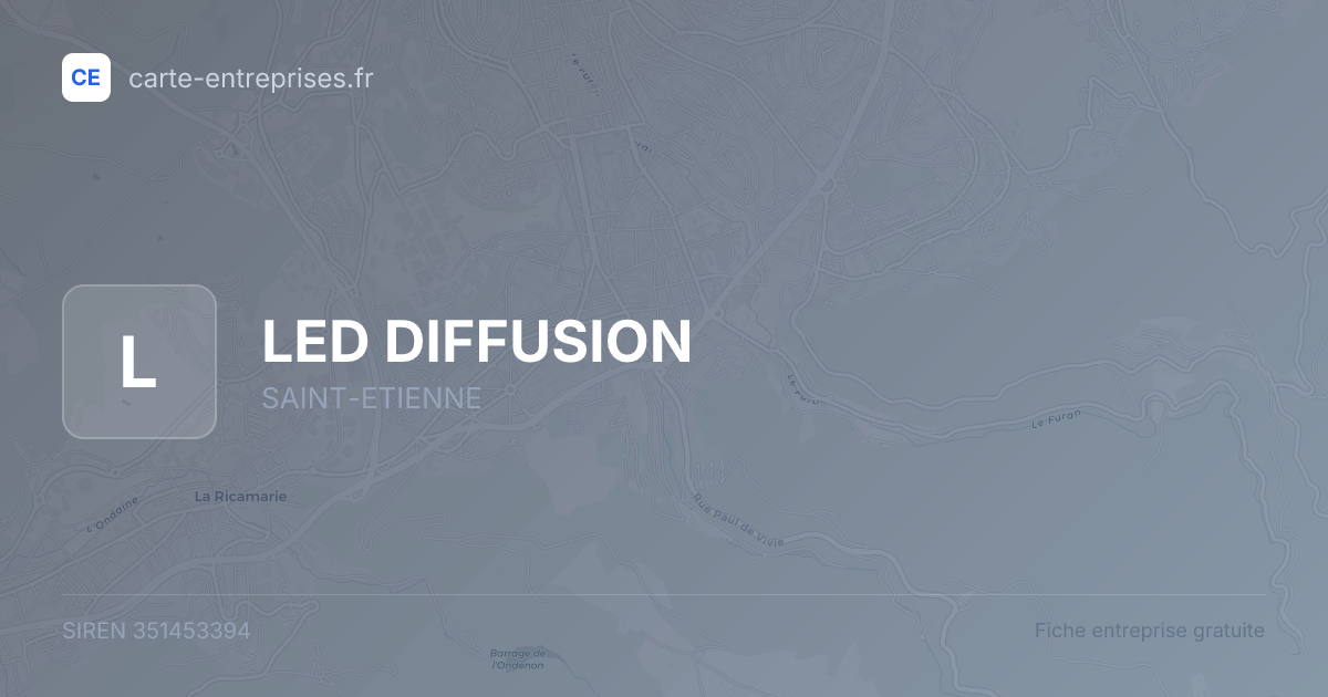 LED DIFFUSION — 351453394 — fiche entreprise