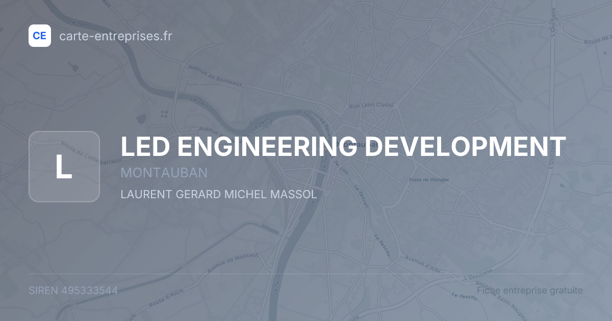 LED ENGINEERING DEVELOPMENT — 495333544 — fiche entreprise
