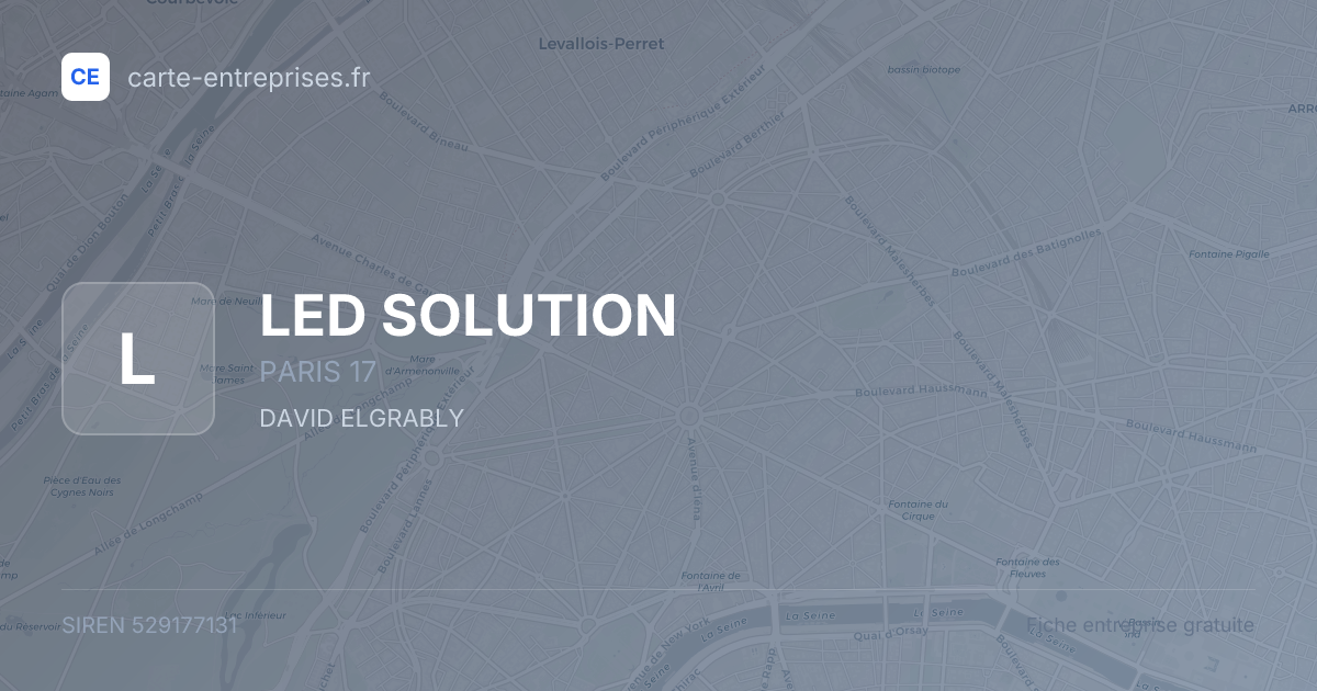 LED SOLUTION — 529177131 — fiche entreprise