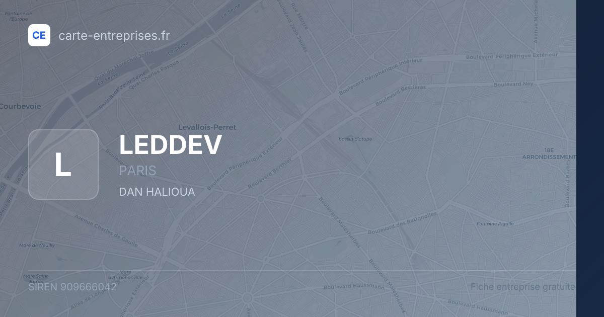 LEDDEV — 909666042 — fiche entreprise