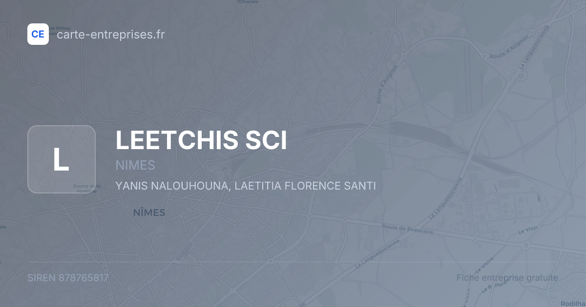 LEETCHIS SCI — 878765817 — fiche entreprise