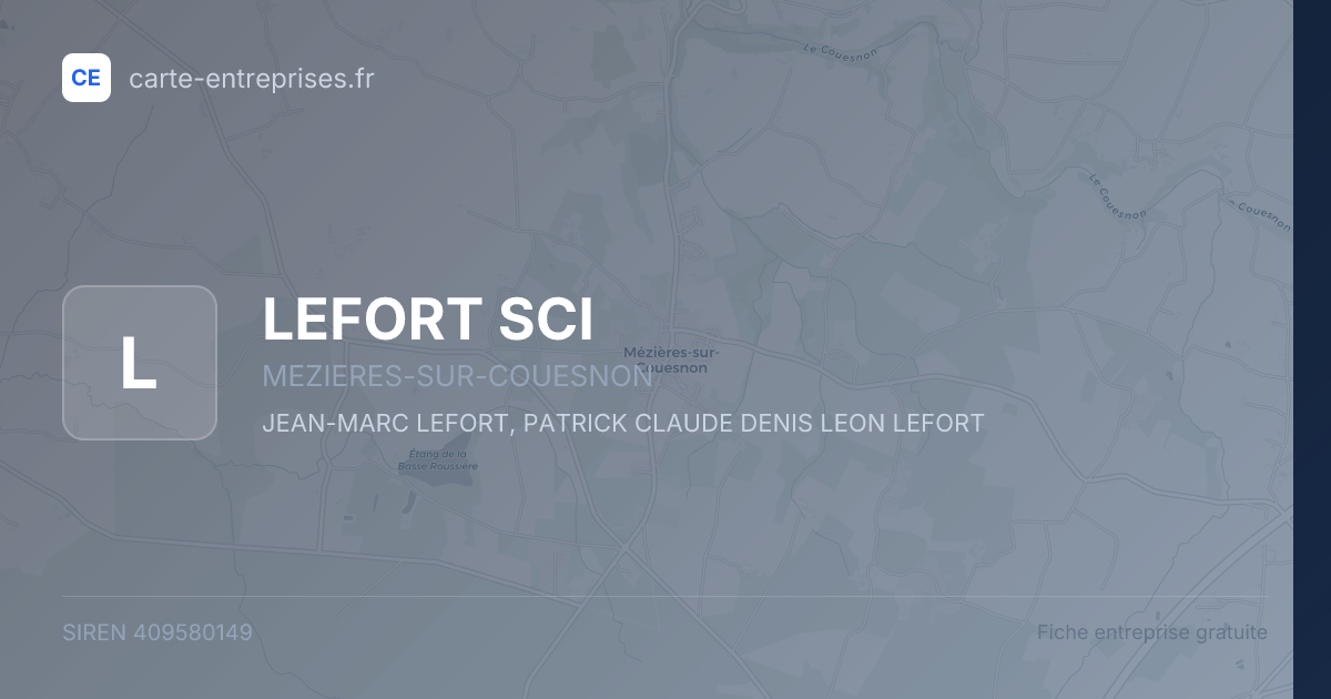 LEFORT SCI — 409580149 — fiche entreprise