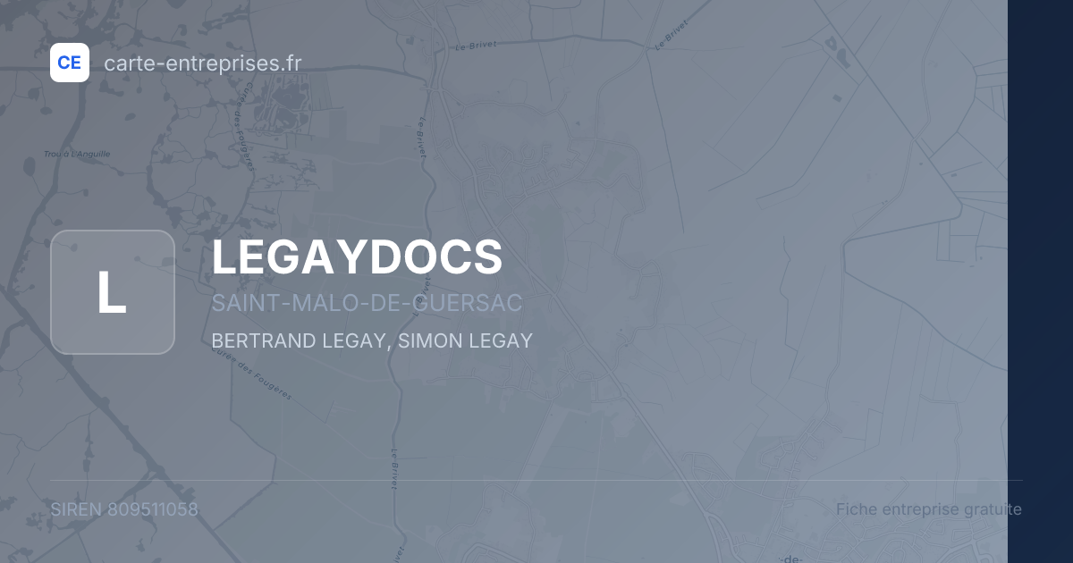 LEGAYDOCS — 809511058 — fiche entreprise